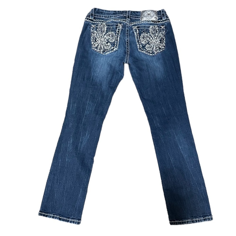 Miss Me Mid Rise Easy Straight Denim Jeans Size 28